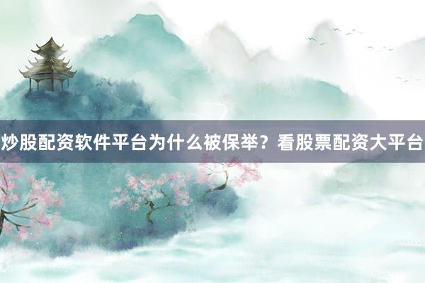 炒股配资软件平台为什么被保举？看股票配资大平台